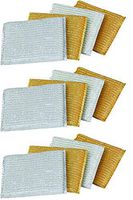 Casabella Sparkle Scrub Sponges - Silver, Gold Assorted - 3 Pack (12 Units in Total)