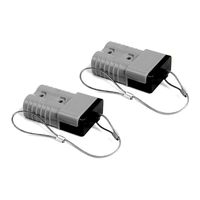 HYCLAT Gray 2-4 Gauge 175A Battery Quick Connect/Disconnect Wire Harness Plug Connector Recovery Winch Trailer (2 Pack)