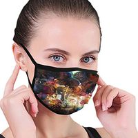 Msanlixian Mouth-Muffs Fantasy Mushroom Forest Unisex Adult Kids Earloop Face for Travel Cycling Anti Dustproof Face Cover