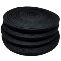 TOFL Baseball and Softball Glove and Mitt Leather Lacing 4 Black Laces 3/16" by 72" (Black 4)