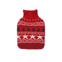 Hand Warm Hot Water Bottle Mini Hot Water Bottles Portable Hand Warmer Girls Pocket Hand Feet Hot Water Bags (Red)
