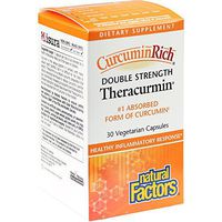 CurcuminRich Double Strength Theracurmin by Natural Factors, Supports Natural Inflammatory Response, Joint and Heart Function, 30 capsules (30 servings)