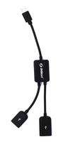 Inteset USB 2.0 & Micro USB OTG Y Cable for Controlling The F-TV Stick, Pendent, or Cube, Supports Wireless Keyboards and The Inteset IReTV for Universal Remote Control. (IReTV not Included)