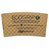 Eco-Products EG-2000 Ecogrip Hot Cup Sleeves - Renewable & Compostable, 1300/ct