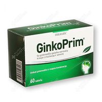 Ginkoprim N60 Food Supplement for Brain Activity of Ginkgo Biloba Leaf Extract + Magnesium