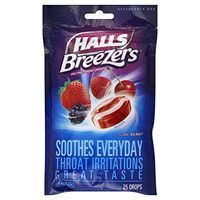 Halls Breezers Drops Cool Berry - 25 ct, Pack of 1