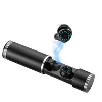 STARCARE Bluetooth True Wireless Earbuds with Microphone, Sport in-Ear Cordless Earphones with Charging Case for Running, HiFi Stereo Sleep Earbuds for iPhone, Android, up 15 Hours Playtime (Black)