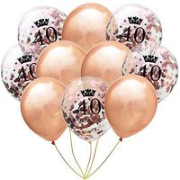 Gopeak 10Pcs/ Agate Latex 12 Inch Balloon Party Birthday Decror Baby Show Confetti Balloon Set Party Decor