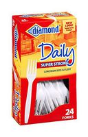 Diamond Daily Super Strong Luncheon Size Forks 24 ct (Pack of 24)