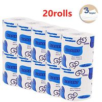Silky & Smooth Soft Professional Series Premium 3-Ply Toilet Paper, Home Kitchen Toilet Tissue, Soft, Strong and Highly Absorbent Hand Towels for Daily Use (20 Rolls)