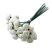 Kaniem Artificial Simulation Flowers,27 Pcs Camellia Rose Flowers Bunch for Wedding Party Home Table Centerpieces Decoration (A)