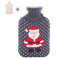Washable Knitted Cover Safe Hot Water Bottle/Bag -Snowman 2L