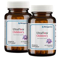 Metagenics UltraFlora Children's Chewable Daily Probiotic 60 Chewable Tablets - TwinPak