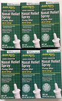 Nasal Relief Spray, Pump Mist, Anti-drip, Severe Congestion, (Oxymetazoline HCI) 12 Hours, 6 Pack.