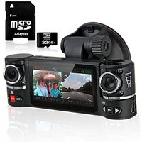 2.7" TFT LCD Dual Camera Rotated Lens Car DVR Video Recorder Dash Cam FREE 32GB
