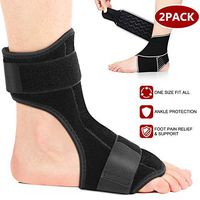 HOATWOU Plantar Fasciitis Night Splint - Adjustable Breathable Ankle Support Unisex Fits for Right or Left Foot - Perfect Option for Plantar Fasciitis Pain Relief,Heel Pain,and Treatment Arch Support