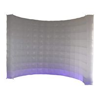 Photo Booth Backdrop Wall - Inflatable Portable Photography Backdrops with LED Changing Lights for Birthday, Graduation，Wedding，Parties (9.8x6.6ft）