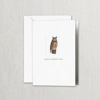 Crane & Co. Great Horned Owl Note- Pack of 20 Cards