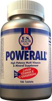 POWERALL® MULTIVITAMIN - A Complete Daily Multivitamin/Multimineral for Adults; Feel Better by Boosting Immunity! Supports Energy, Heart, Eye and Multiple Systems. Feel Better! - (180 Tablet Bottle)