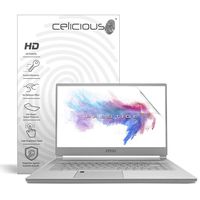 Celicious Vivid Invisible Glossy HD Screen Protector Film Compatible with MSI P65 Creator 8RD [Pack of 2]