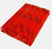 Reusable Neon Orange Smoothie Straws-Super-Wide™! Bag of 35. 1/2" x 10.5”! MONSTER STRAW® Brand-Indv. Wrapped. Flat Ended, Sturdy, Safe. BPA Chemical Free!
