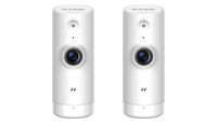 D-Link HD Mini Indoor WiFi Security Camera 2-Pack, Cloud Recording, Motion Detection & Night Vision, DCS-8000LH/2PK, Works with Alexa and Google Assistant