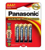 Panasonic AAA Alkaline Plus (8 Pack)