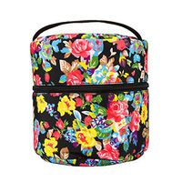 10-Bottle Essential Oil Diffuser Carrying Case Tote Essential Oil & Diffuser Storage Bag For for Aromatherapy Travel or Storage with Power Adapter Compartment