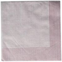 Luxenap Super Lux Disposable Dinner Napkins - Soft and Durable 16" x 16" White with Burgundy Threads Paper Napkins - Disposable and Recyclable - 25-CT - Restaurantware