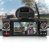 inDigi New! 2.7" TFT LCD Dual Camera Rotated Lens Car Security Camera Recorder Night Vision Dash Cam