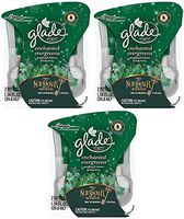 Glade Plugins Scented Oil Refills - Holiday Collection 2018 - Enchanted Evergreens - 2 Count Oil Refills Per Package - Pack of 3 Packages