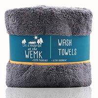 Wemk Microfiber Cleaning Cloth, Microfiber Towel 650GSM, Strong Absorption, LINT-Free, for Car Cleaning, Household Cleaning, 24in.x 36in.(Grey)