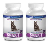 PET SUPPLEMENTS fish oil for cats - OMEGA 3 - FOR CATS - HEART BRAIN AND JOINT FUNCTION - SOFTGELS - omega 3 for cats liquid - 2 Bottle (360 SOFTGELS)