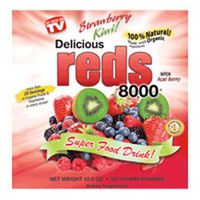 Delicious Reds 8000, Strawberry/Kiwi 10.6 oz by Greens World Inc (Pack of 2)