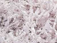 White Crinkle Cut Paper Shred 10 lb Box ~ Spring-fill Shred - WRAPS-ZF10WH