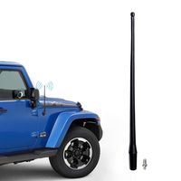 Interior Pro FM AM Antenna Reflex, 13" Antenna Radio for 2007-2018 Jeep Wrangler JK JKU Rugged Ridge
