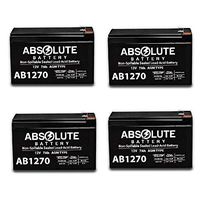 4 Pack New AB1270 12V 7AH SLA Battery Replacement for Kantech KT-Batt