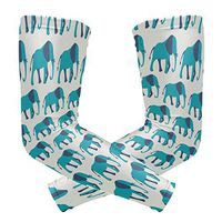 LEVEIS Animal Elephant Sports Compression Arm Sleeves for Baseball, Basketball, Football, Cycling, Golf 1 Pair 2 Sleeves