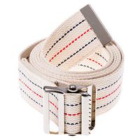 COW&COW Gait Belt 100inch - with Metal Buckle - Transfer Walking and Standing Assist Aid for Caregiver Nurse Therapist 2 inches(Beige)