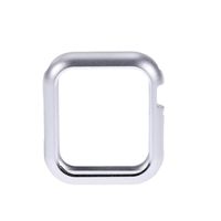 UKCOCO Compatible Apple Watch 44mm Case Cover, Magnetic Adsorption iWatch Bezel Metal Frame Screen Protector Bumper Protective Skin Shell for iWatch Series 4 (44mm Silver)