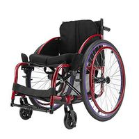 OULYO- Luxury Sport Type Wheelchair Folding Lightweight Ultra Light Aluminum Alloy Trolley Disabled Multifunctional Portable Self Propelled Walker