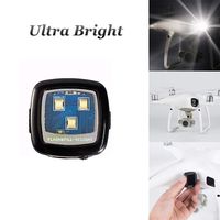 FUNTEN Cree Drone Strobe Light Drone Night Flights for DJI Spark Phantom 3 4 Inspire 1 2 Mavic Air Pro 2 Zoom YuneecTyphoon H Matrice Accessories White
