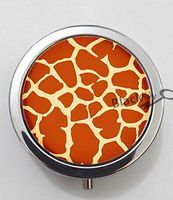 BlackKey Giraffe Pattern 3-Compartment Decorative Pocket Gift Box Case Organizer for Pill, Color 1 -1325