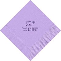 50 Printed Personalized Luncheon Dinner Party Napkins