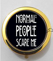 BlackKey Normal People Scare Me 3-Compartment Decorative Pocket Gift Box Case Organizer for Pill, Color 2 -28