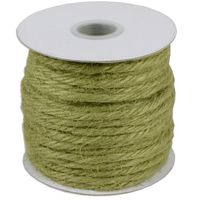 3.5"mm X 25 Yards Burlap Jute Rope Twine - Choose from 8 Colors (Green)