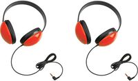 Califone 2800-RD Listening First Headphones in Red (Set of 2)