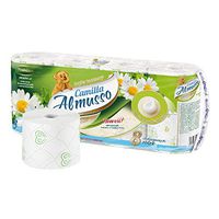 8 Roll Toilet Paper Household Eco-Friendly Biodegradable & Sustainable Roll Paper Towels Bathroom Tissue，3-Ply，94 × 130mm (8 Rolls)