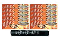 Herb Airtight Tube Pocket Protector with Juicy Jay's Peaches & Cream 1.25 Flavored Hemp Rolling Papers 10 Count DC Crafts Nation- Ganesha