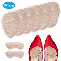 Premium Soft Gel Metatarsal Pads, Flannel Ball of Foot Cushions, High Heel Inserts Pads for Mortons Neuroma and Foot Pain Relief, Suit for All Shoes Types Men or Women.（8 Pcs）